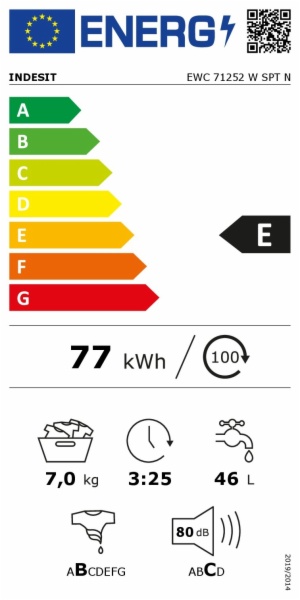 LAVADORA INDESIT EWC 71252 W SPT N